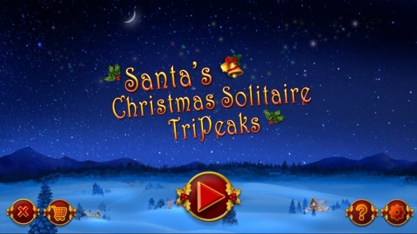 Santa&#039;s Christmas Solitaire TriPeaks Android Game Image 1