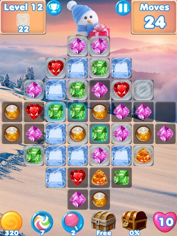 Snowman Swap - Match 3 Games And Christmas Games Android Game Image 3