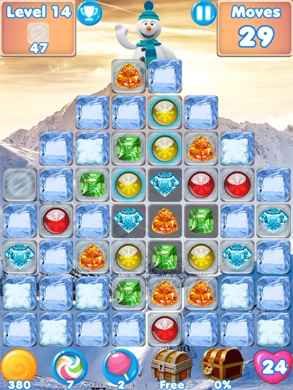 Snowman Swap - Match 3 Games And Christmas Games Android Game Image 4