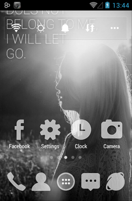 Faded Memories Go Launcher Android Theme Image 2