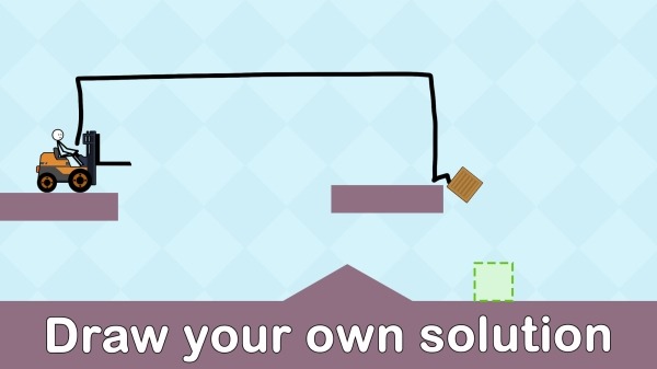 Stickman Physic Draw Puzzle Android Game Image 1