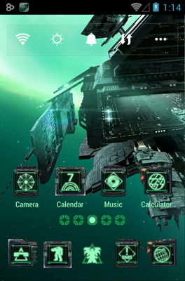 Space Mission Go Launcher Android Theme Image 1