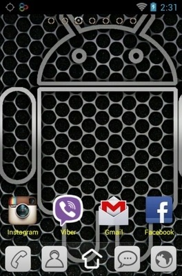 Android Silver Go Launcher Android Theme Image 2