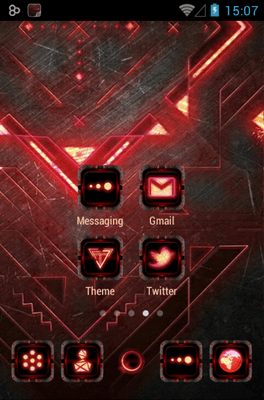 Dark Forge Go Launcher Android Theme Image 2