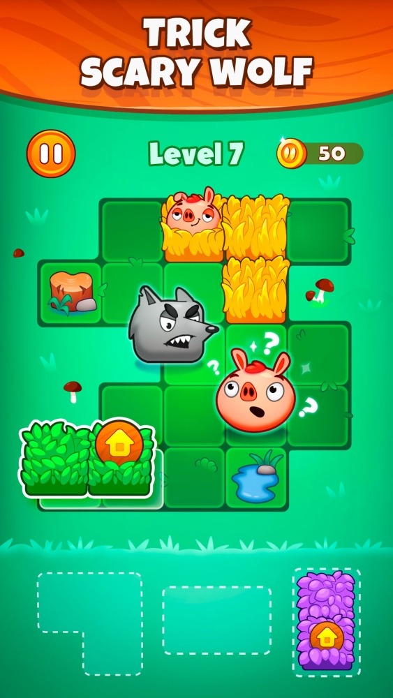 Pigs And Wolf - Block Puzzle Android Game Image 3