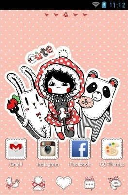Cute Go Launcher Android Theme Image 1