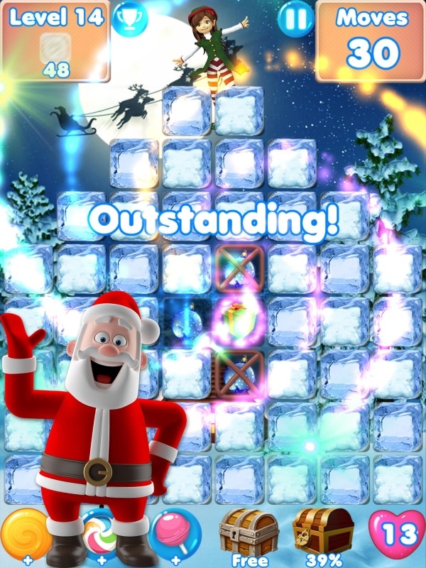 Christmas Games - Santa Match 3 Games Without Wifi Android Game Image 2
