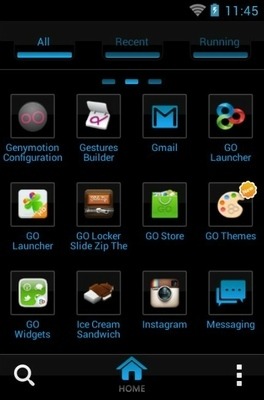 Cool Blue Go Launcher Android Theme Image 3