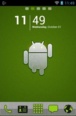 Android Green Go Launcher Android Theme Image 1