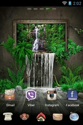 3d Waterfall Go Launcher Android Theme Image 2