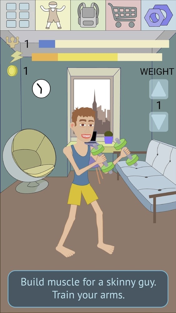 Muscle Clicker 2: RPG Gym Game Android Game Image 1
