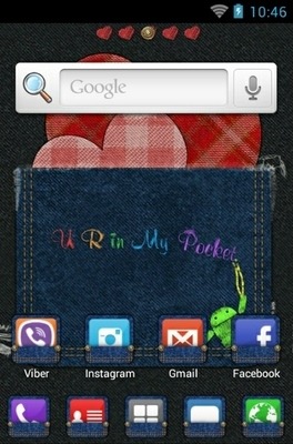 Pocket Love Go Launcher Android Theme Image 2