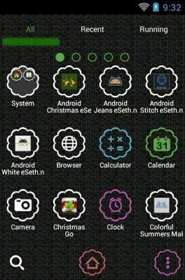 Android Falls In Love Dark Go Launcher Android Theme Image 3