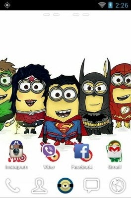 Superhero Minions Go Launcher Android Theme Image 2
