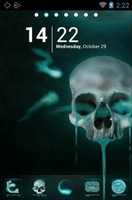 Skull Go Launcher Android Theme Image 1