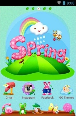 Spring Go Launcher Android Theme Image 1