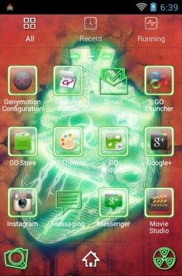 Biohazard Heart Go Launcher Android Theme Image 3