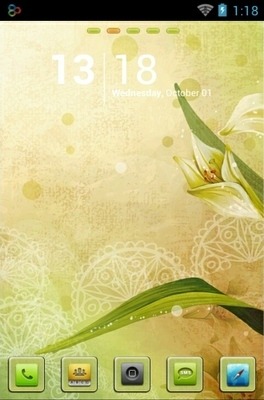 Vector Lily Go Launcher Android Theme Image 1