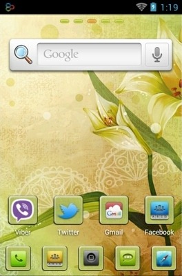 Vector Lily Go Launcher Android Theme Image 2