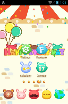 Happy Time Go Launcher Android Theme Image 2