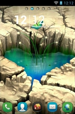 Pond Heart Go Launcher Android Theme Image 1