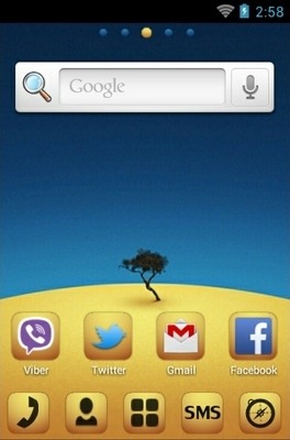 Tenere Island Go Launcher Android Theme Image 2