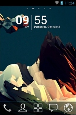 Abstract Mountain Go Launcher Android Theme Image 1
