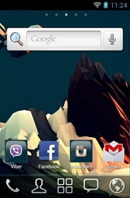 Abstract Mountain Go Launcher Android Theme Image 2
