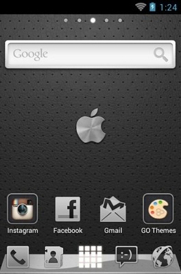 iPhone Graphite Go Launcher Android Theme Image 2