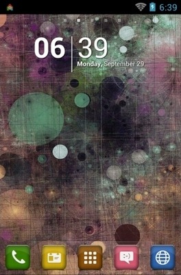 Dots Circle Colorful Go Launcher Android Theme Image 1