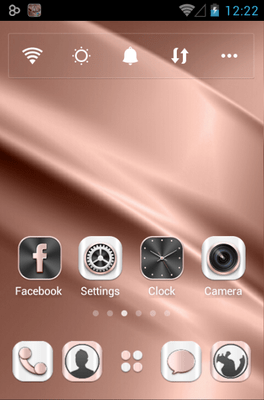 Rosegold Go Launcher Android Theme Image 1