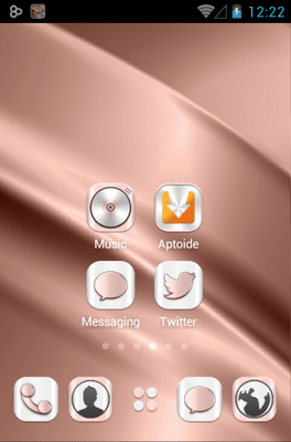 Rosegold Go Launcher Android Theme Image 2
