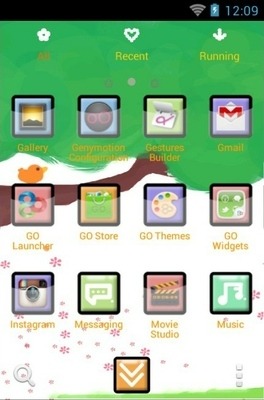 zSpring Go Launcher Android Theme Image 3
