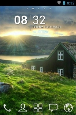 Sunset Home Go Launcher Android Theme Image 1