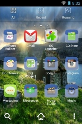Sunset Home Go Launcher Android Theme Image 3
