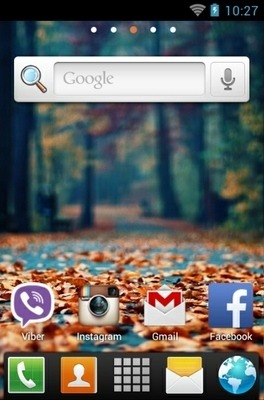 Fallen Leaves Go Launcher Android Theme Image 2