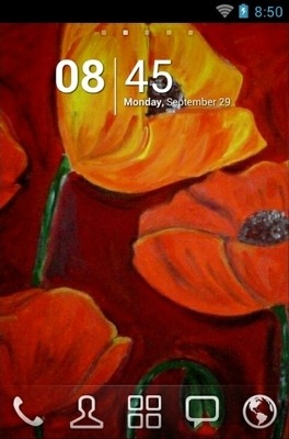 Poppie Painting Go Launcher Android Theme Image 1