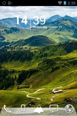 Mountains Go Launcher Android Theme Image 1
