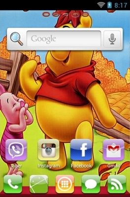 Winnie The Pooh Go Launcher Android Theme Image 2