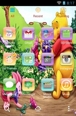 Winnie The Pooh Go Launcher Android Theme Image 3