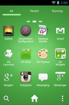 Angry Birds Green Go Launcher Android Theme Image 3
