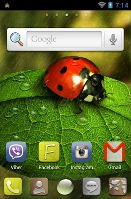 Ladybug Go Launcher Android Theme Image 2