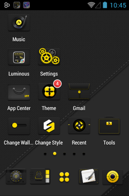 Luminous Go Launcher Android Theme Image 3