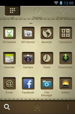 Leathery Go Launcher Android Theme Image 3