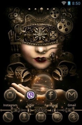 Steampunk Go Launcher Android Theme Image 2