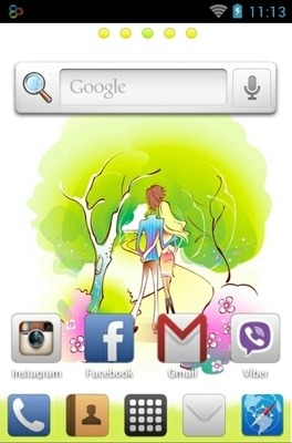 Lovers Go Launcher Android Theme Image 2