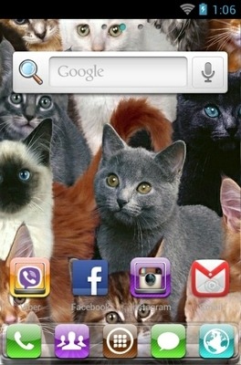 Cute Cats Go Launcher Android Theme Image 2