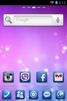 Purple Flow Go Launcher Android Theme Image 2