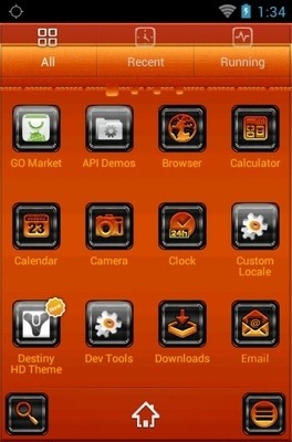 Fire Car Go Launcher Android Theme Image 3