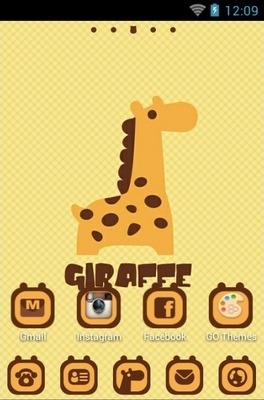 Giraffe Go Launcher Android Theme Image 2